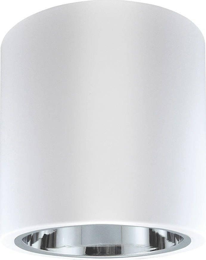 Lampa sufitowa Polux Jupiter 17 lampa sufitowa natynkowa tuba 1xE27 biała