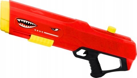 LeanToys Duży Pistolet Na Wodę Rekin Pompka Czerwony 57cm