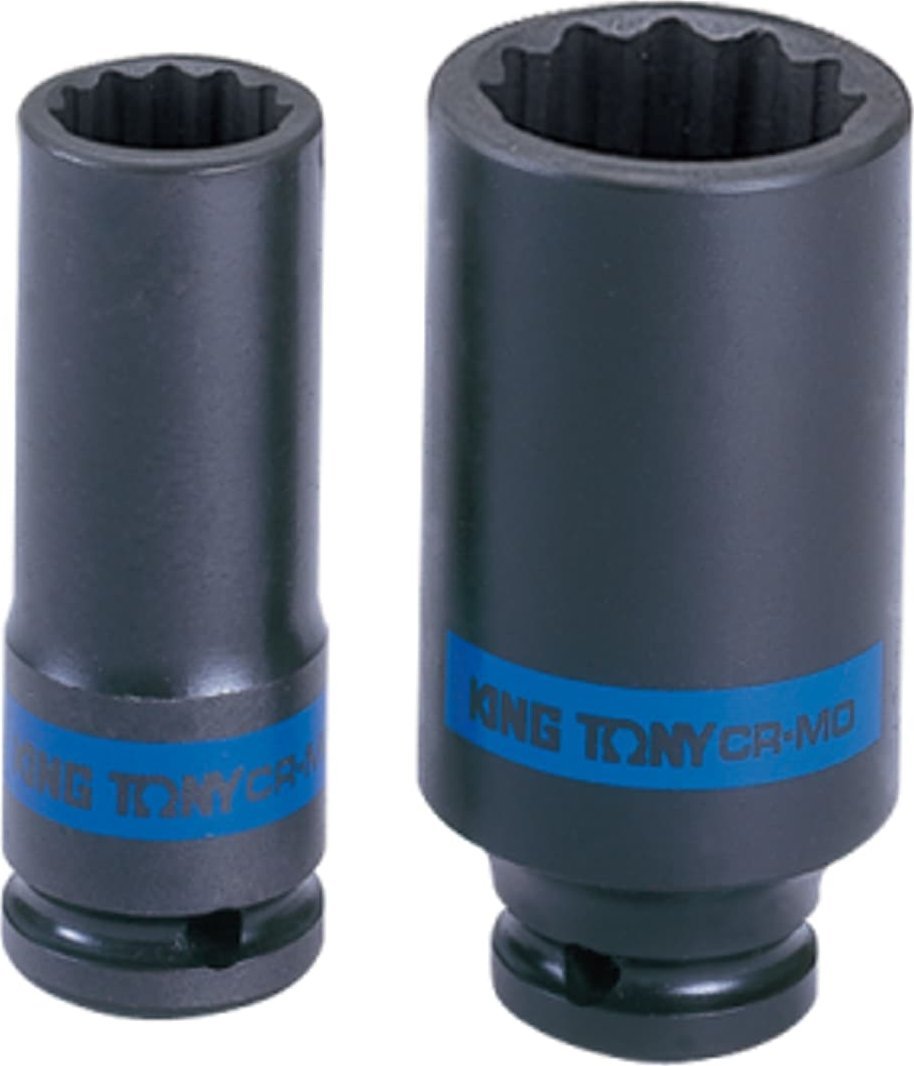 King Tony NASADKA DŁUGA UDAROWA CIENKOŚCIENNA 1/2" 15mm x 80mm, 12-kąt King Tony