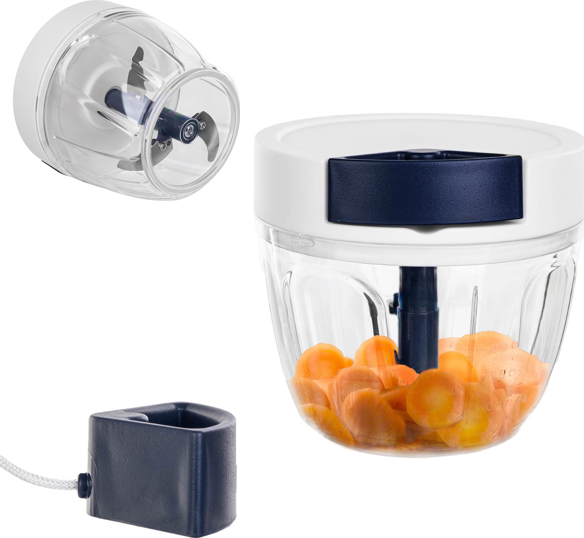 Rozdrabniacz Kadax KADAX Krajacz Do Cebuli 650ml Warzyw Siekacz Rozdrabniacz Ręczny Uniwersalny mały