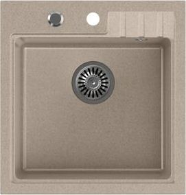 Zlewozmywak Steiner PETER 110 Steingran granitowy beżowy 1-komorowy z/o (50x52x20) z syfonem i zaślepką