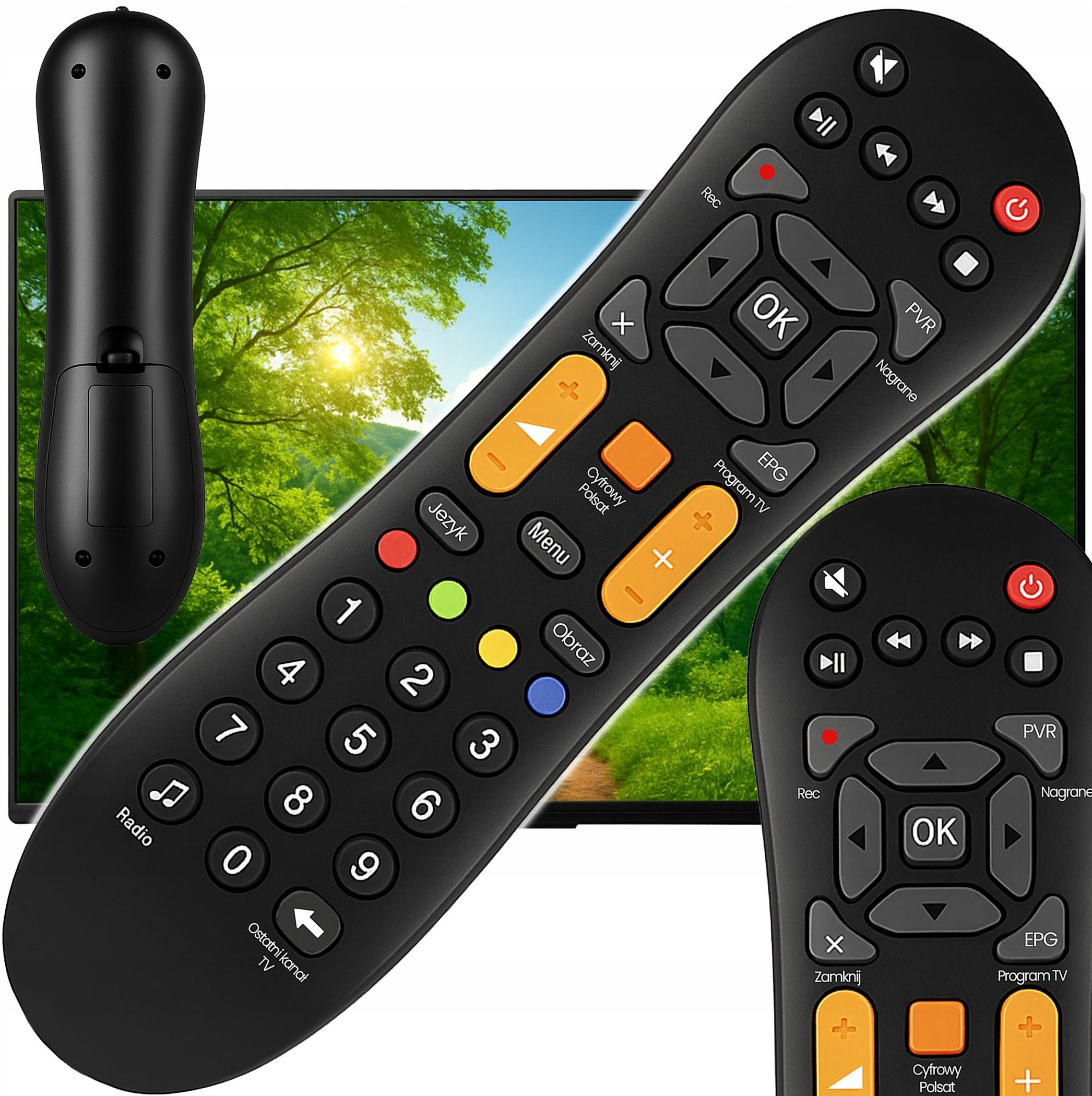 PILOT DO DEKODERA HD3000 - HD7000 CYFROWY POLSAT BOX UNIWERSALNY ZAMIENNIK