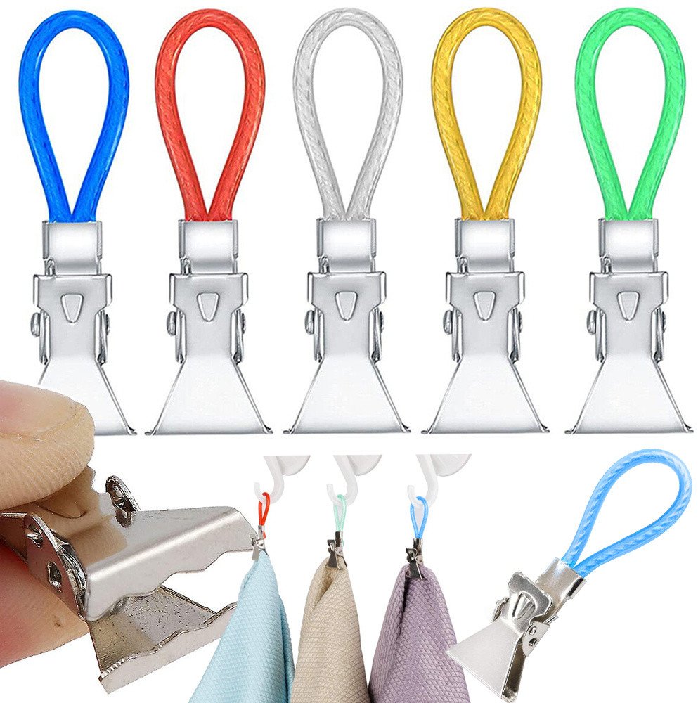 5x haczyki wieszaki klipsy żabki do łazienki ręczniki zestaw ścierki