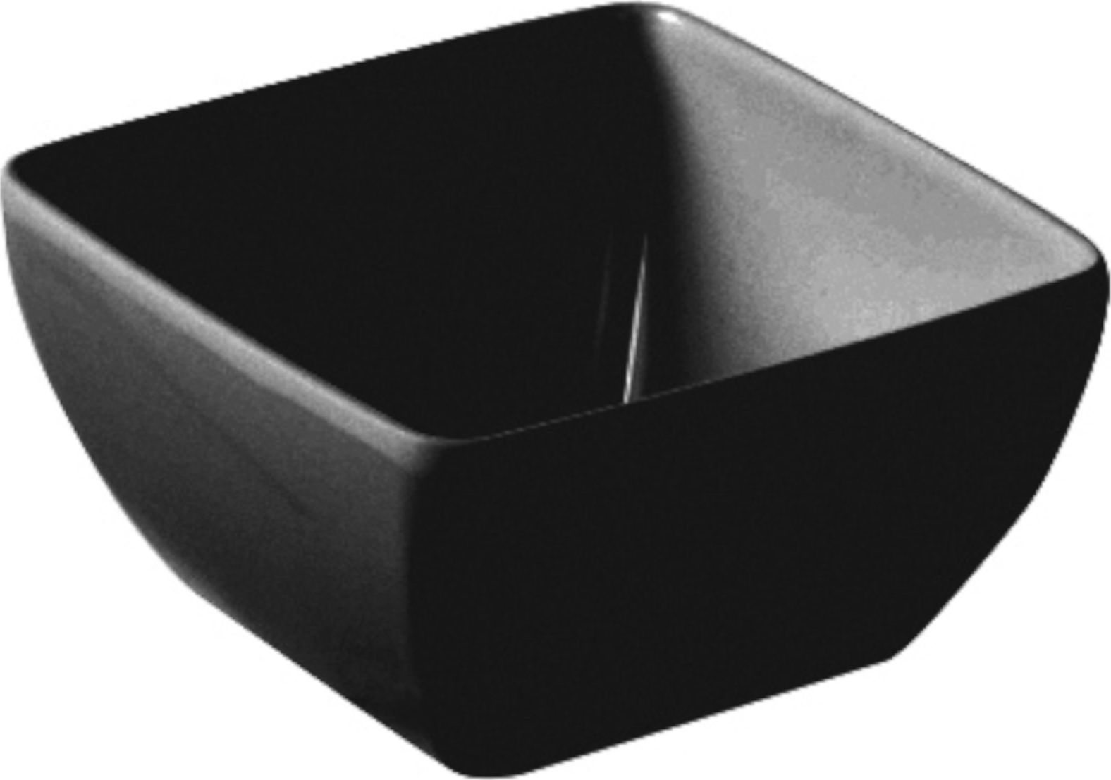 Hendi Miska kwadratowa do żywności z melaminy czarna 190 x 190 x 90 mm - Hendi 566206 Miska kwadratowa do żywności z melaminy czarna 190 x 190 x 90 mm