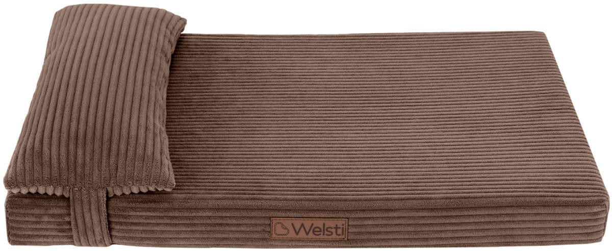 Legowisko materac dla psa Welsti brązowy sztruks XL 130x90 wigofil