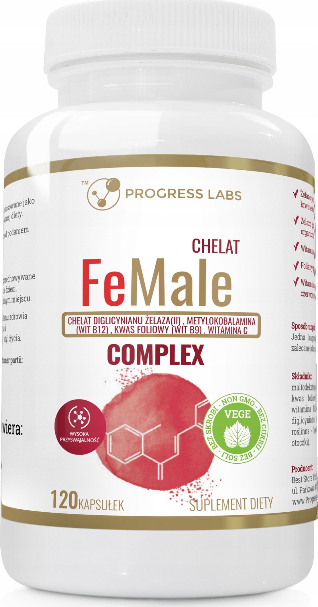 Progress Labs PROGRESS LABS FeMale Chelat Complex 120caps