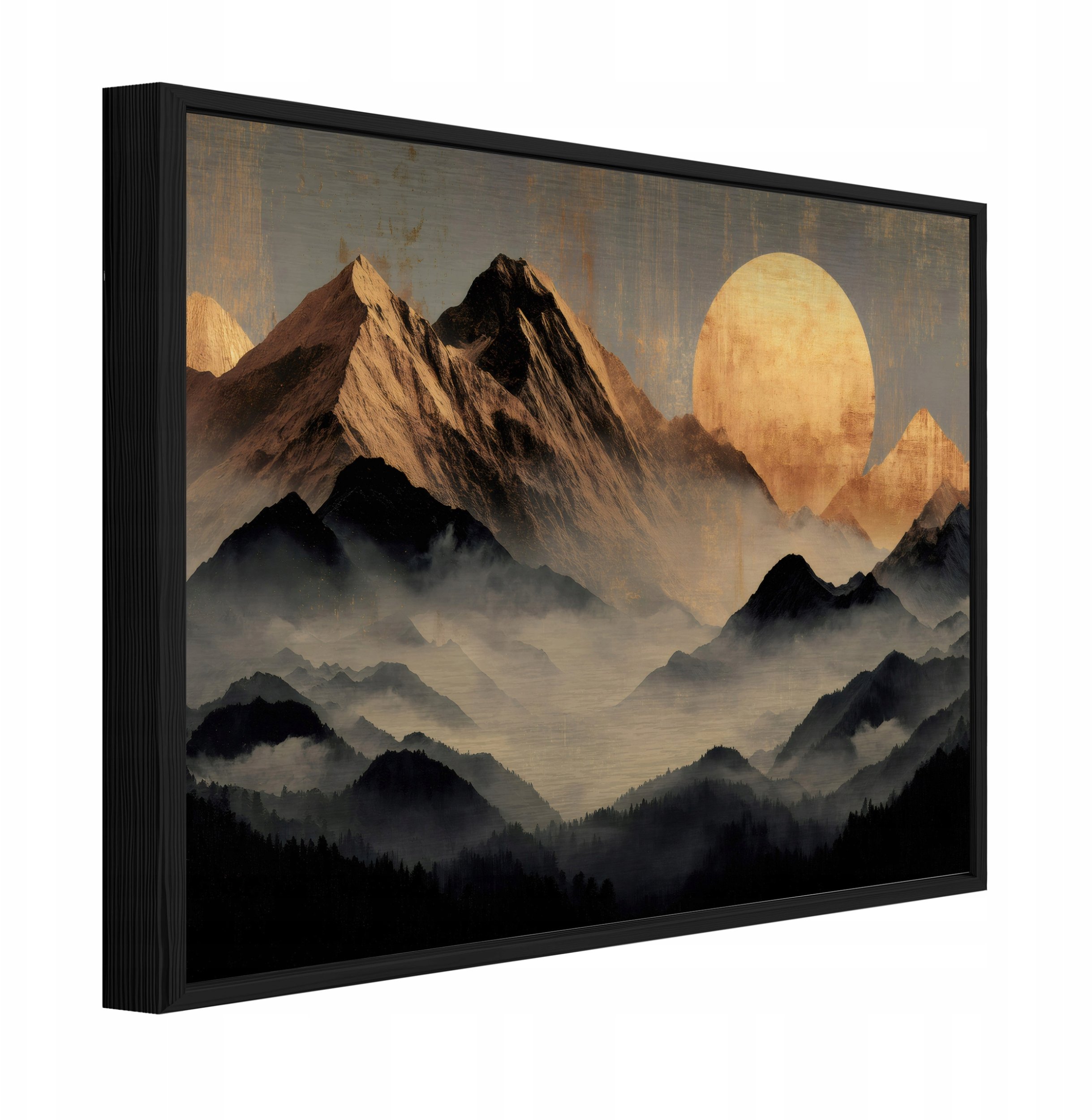 Obraz W Ramie Na Metalu Góry Pejzaż Do Sypialni Salonu 120x80