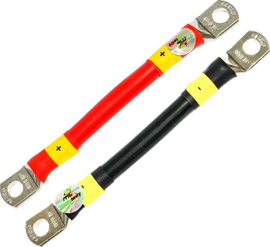 Mojeledy 2x 10cm czerwony i czarny kabel łączeniowy akumulatora 35 ML-PA35 35mm