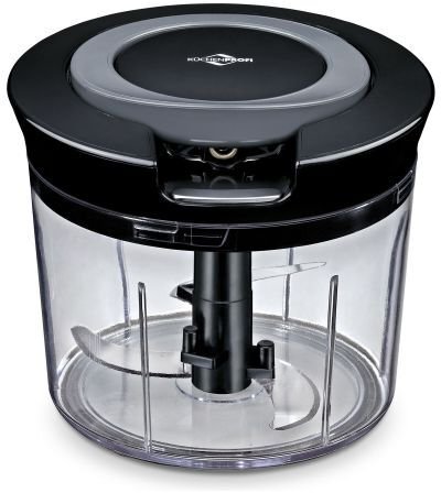 Rozdrabniacz Kuchenprofi Siekacz ręczny, śred. 15 x 12 cm, 0,8 l, czarny