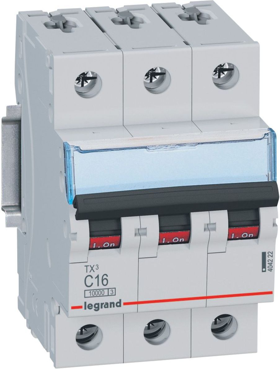 Legrand Wyłącznik nadprądowy 3P C 16A 10kA AC S313 TX3 (404222)