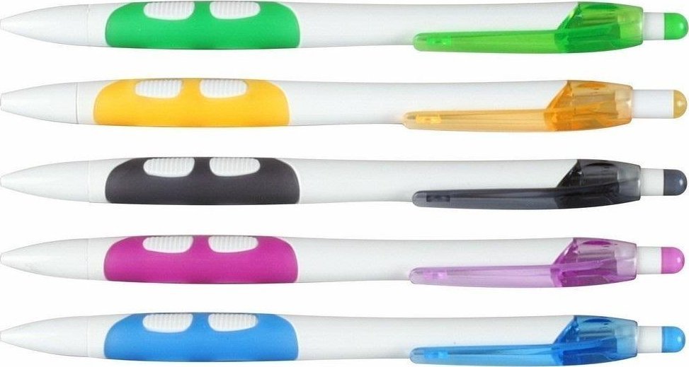 FANDY Długopis Happy White MIX (50szt)