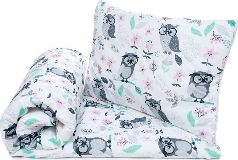 Pulp Komplet pościeli z wypełnieniem 80x100 cm MĄDRE SOWY