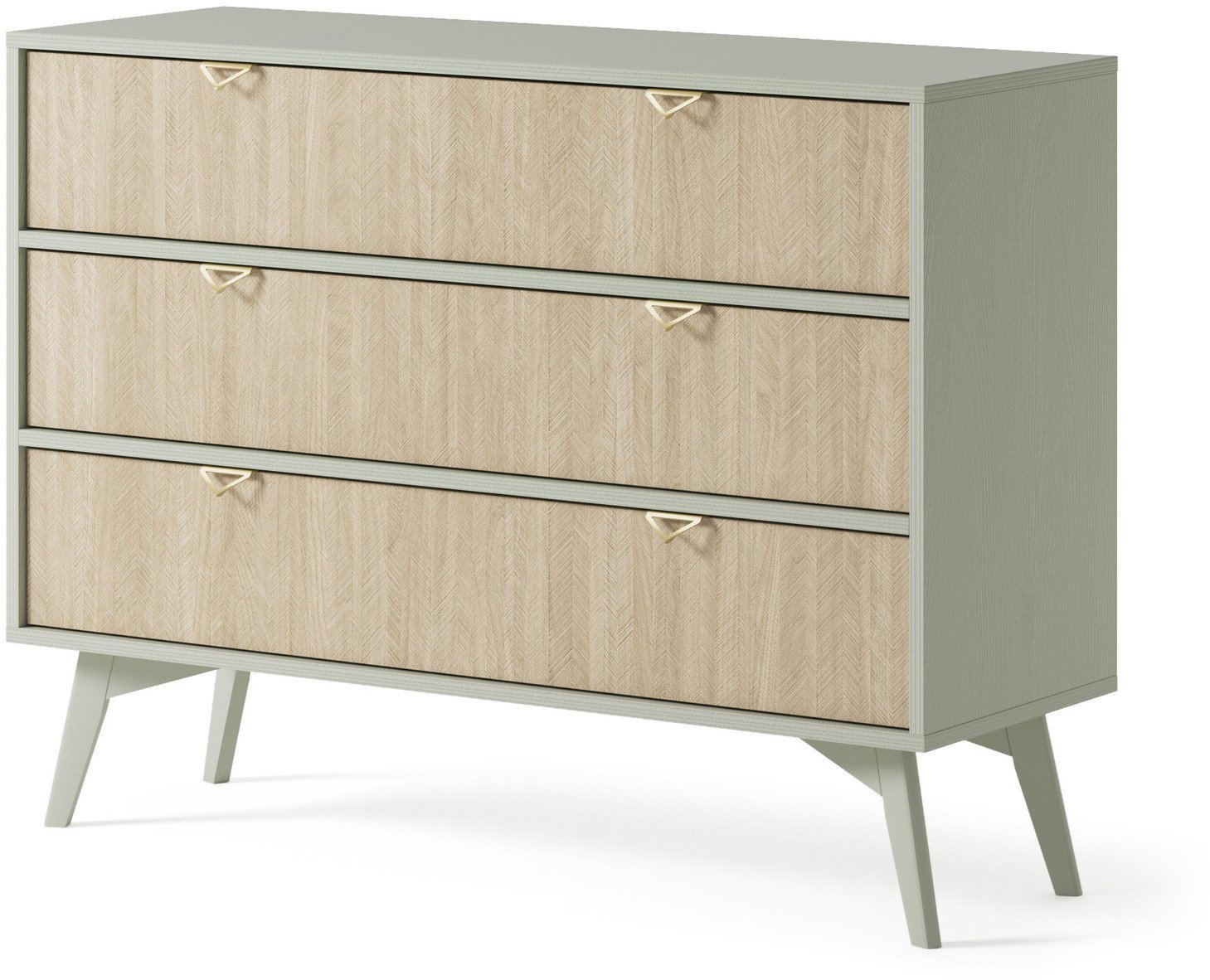 Komoda Silva KSZ-106 w kolorze Eukaliptus + Jodełka Scandi