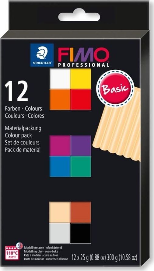 Staedtler Fimo Professional 12x25g Basic Colour