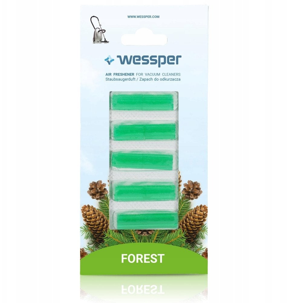 Wessper Wkład zapachowy do odkurzacza zapach leśny /5szt.