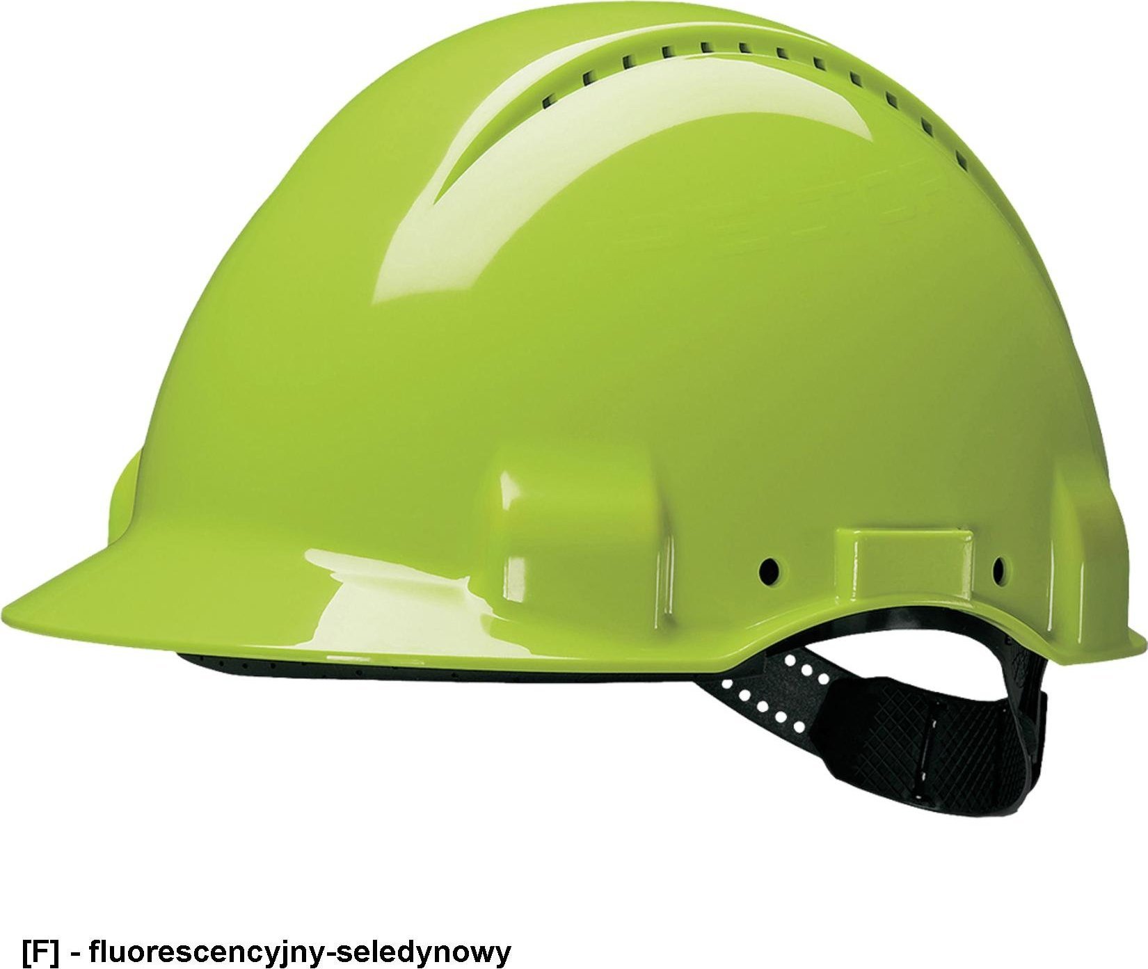 3M 3M-KAS-SOLARIS - HEŁM OCHRONNY ABS (PELTOR) G3000 - fluorescencyjny-seledynowy.