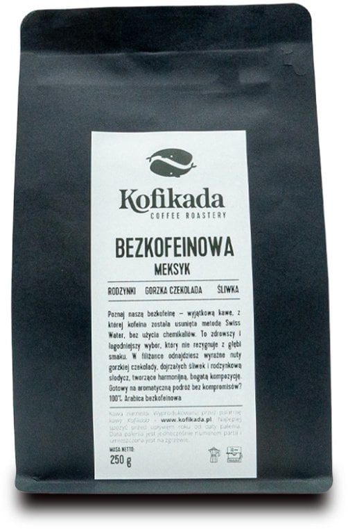 Kawa ziarnista Kofikada Kawa ziarnista Meksyk Decaf Mountain Water Process Espresso 250g - Kawa bezkofeinowa