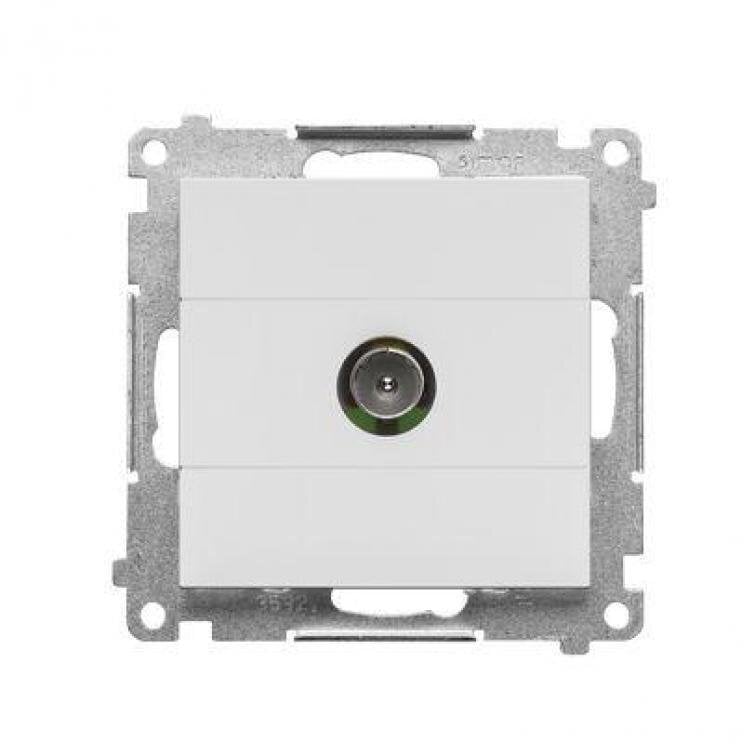Kontakt-Simon Gniazdo antenowe TV single (moduł). For individual installations Light gray matte TAK1.01/114