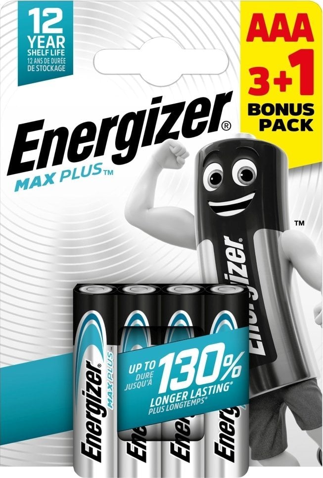 Energizer Energizer LR03/4 Max Plus AAA 3+1 zdarma