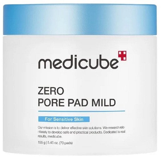 MEDICUBE_Zero Pore Pad Mild płatki złuszczające do skóry wrażliwej 70szt
