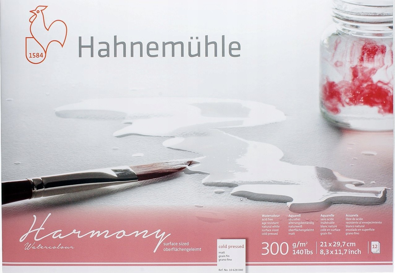 Hahnemühle Hahnemühle Harmony Watercolour cold pressed 12 Sheets 300 g A4
