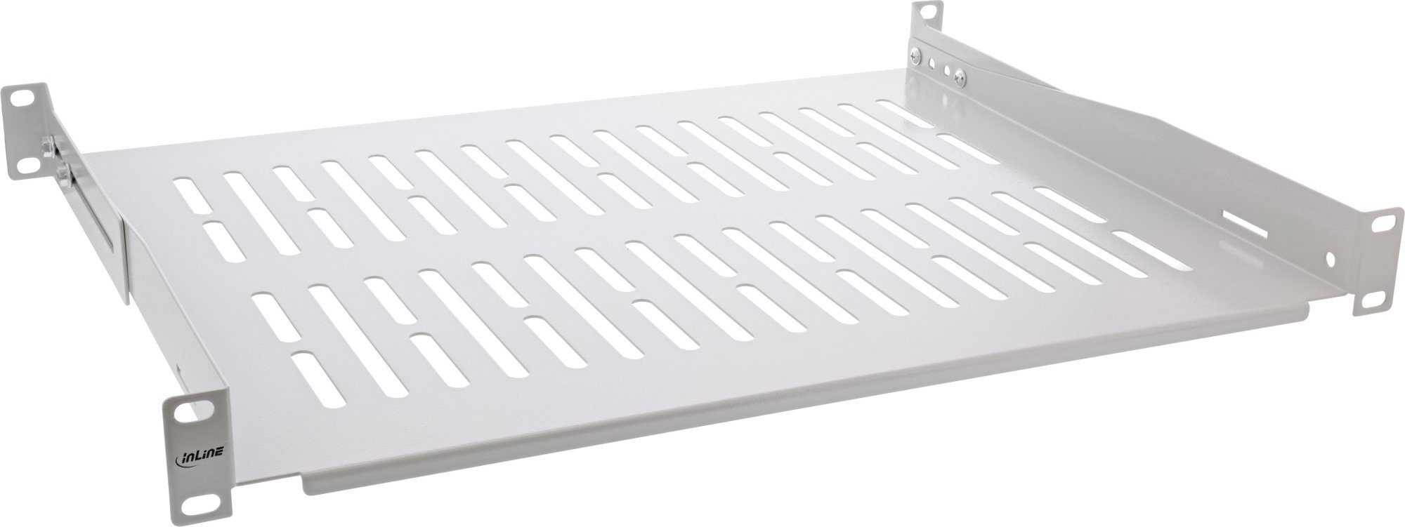 InLine InLine® 19" shelf, 350mm, 50kg, 1U, RAL 7035 grey