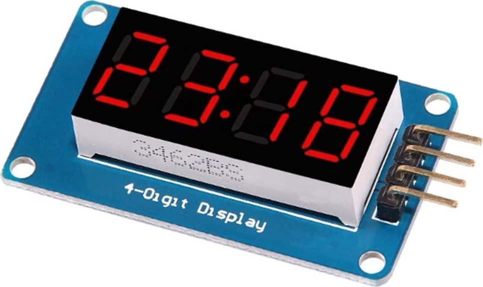 Wyświetlacz 4 Cyfrowy LED TM1637 Arduino 7 Segmentowy