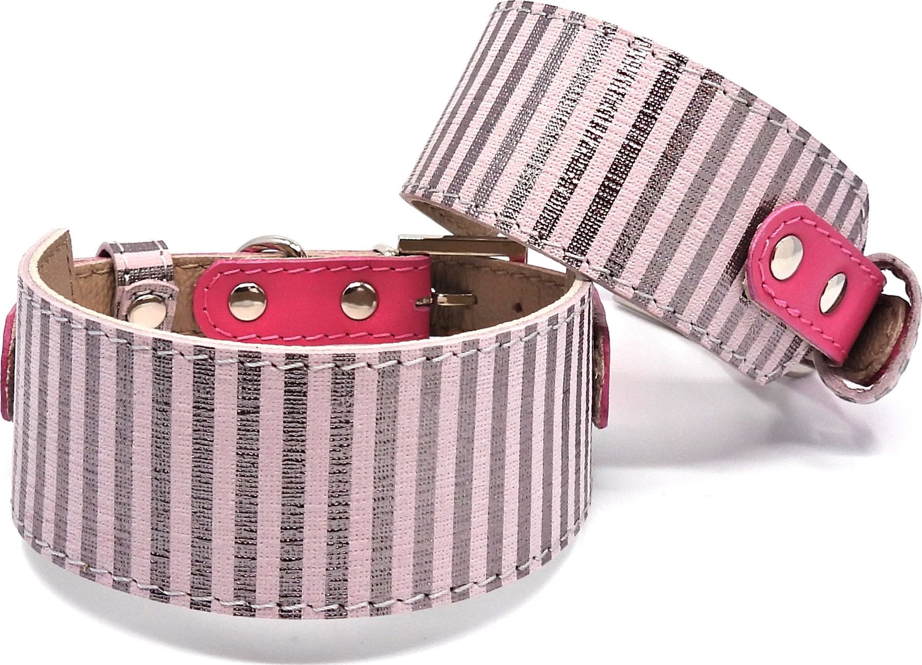 Smart Animal Skórzana obroża dla charta, kolekcja SMART, 24 cm - 28 cm, Lilly