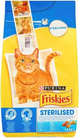 Purina KARMA DLA KOTÓW FRISKIES SK STERILE - ŁOSOŚ, WARZYWA 1,5KG