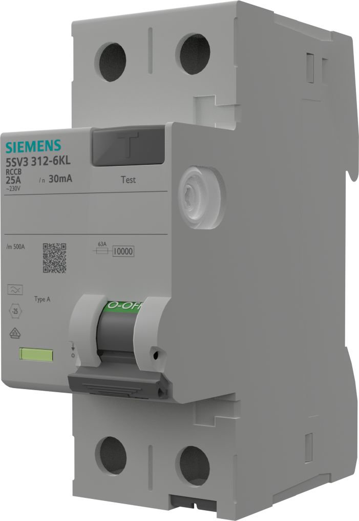 Siemens Wyłącznik różnicowoprądowy 25A 30mA 2p RCCB VDE Siemens 9991