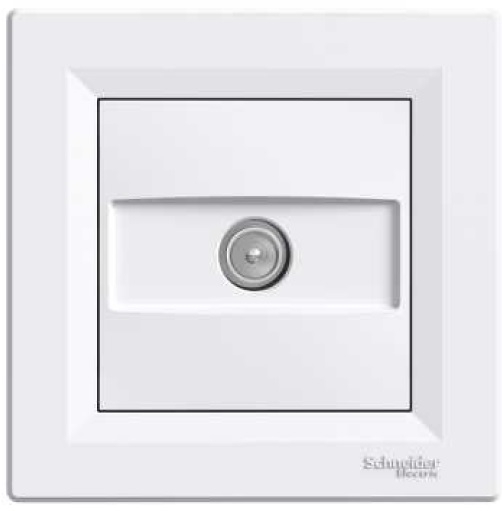 Schneider Electric Gniazdo antenowe ASFORA TV końcowe 1dB białe - EPH3200121