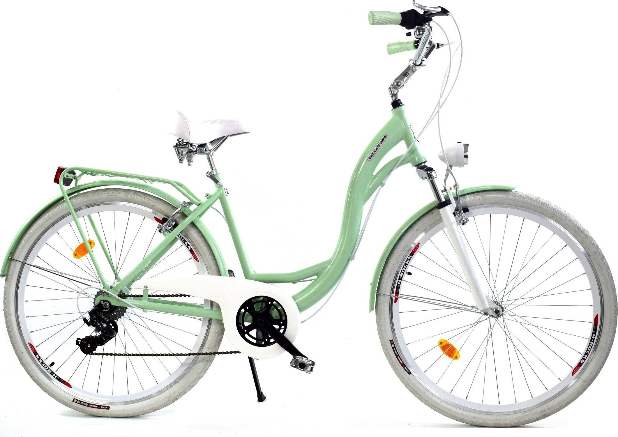 Dallas Bike Rower Dallas City Alu 26" 7spd - mięta z białym