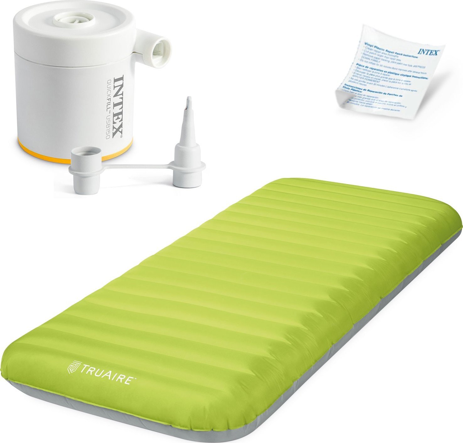 Intex Materac welurowy jednoosoby z pompką elektryczną 191x76x17 cm 64097