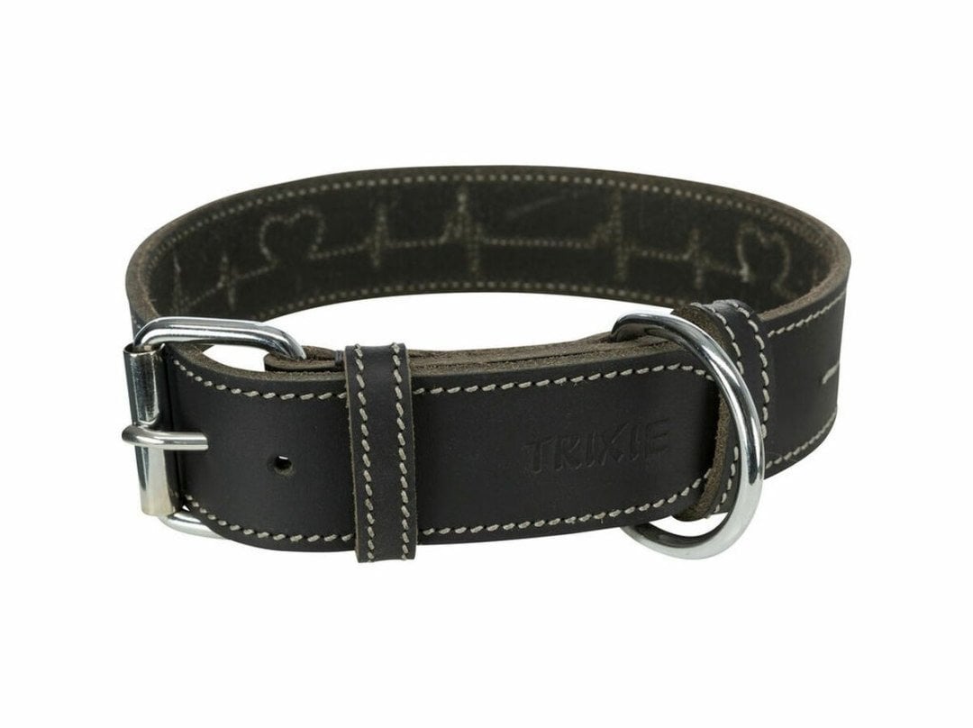 Obroża dla psa Trixie Heartbeat Czarny S/M 34-40 cm