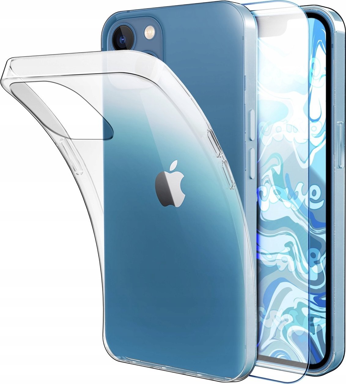 Hello Case Etui Do iPhone 13 (Przezroczyste, Silikonowe, do Apple, Bezbarwne ) Szkło