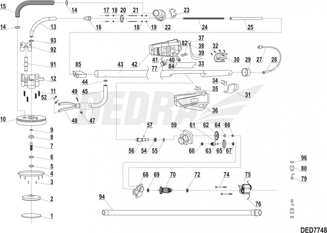 Dedra Przewód zasilający
