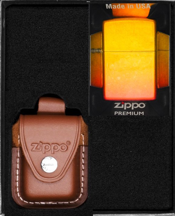 Zestaw ZIPPO Zapalniczka OMBRE ORANGE YELLOW Prezentowy No2