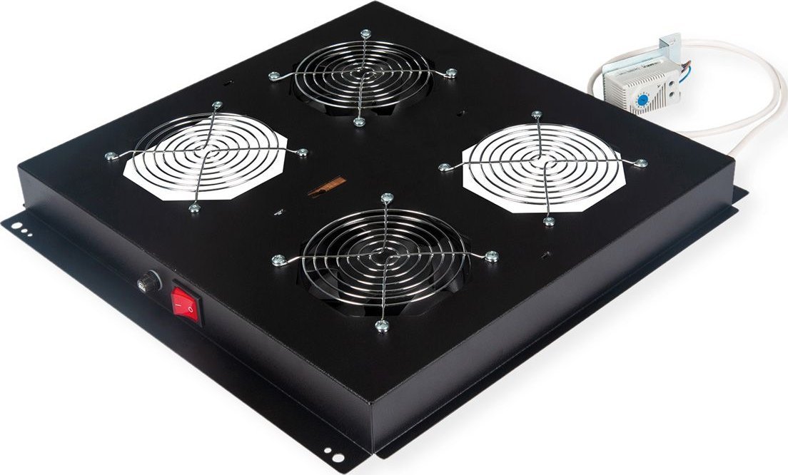 Roline ROLINE Dachluftereinheit 48,26cm 19Zoll 2 Lufter schwarz