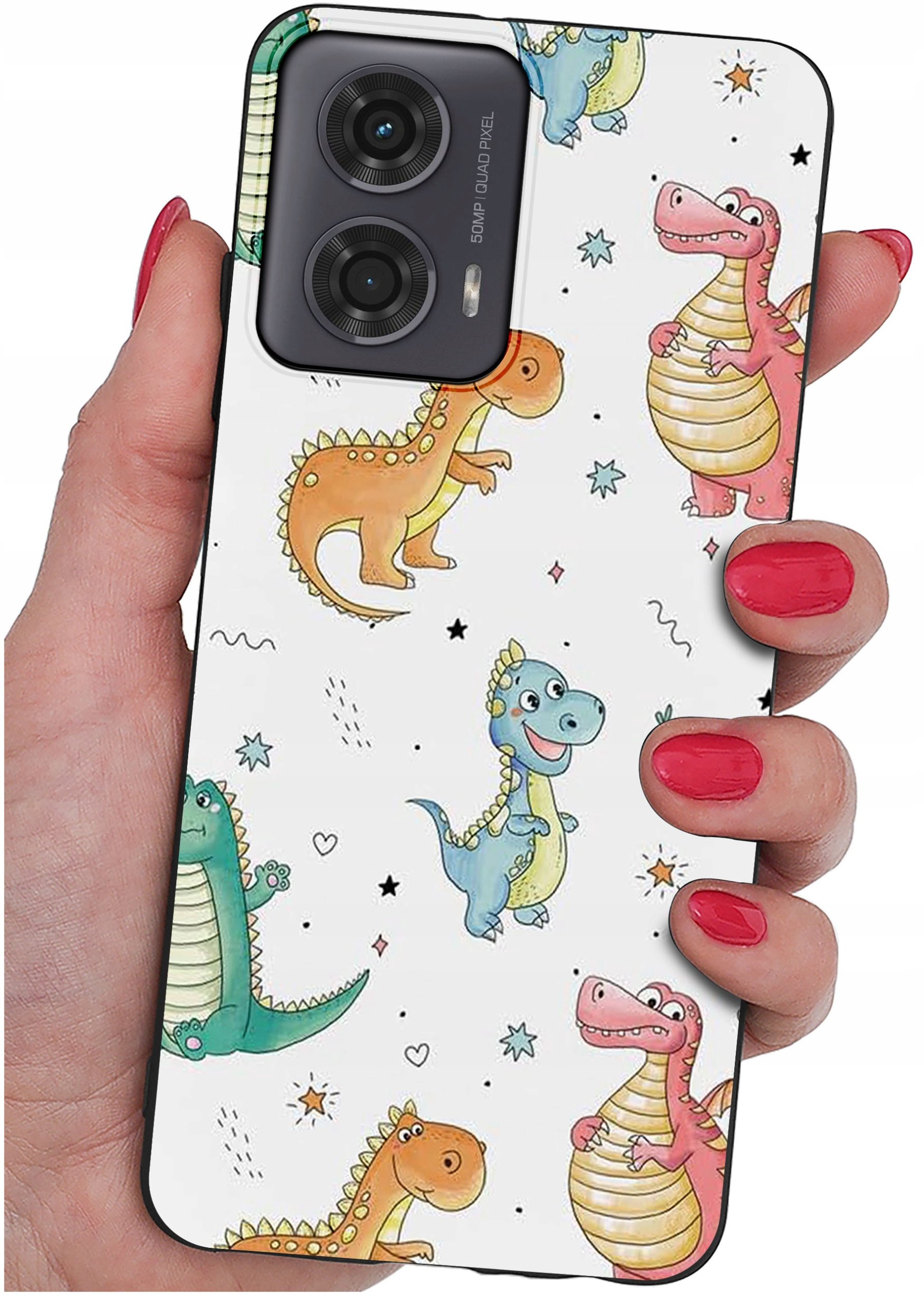 Etui do Motorola Moto G24 |G24 POWER |G04 |E14 WZORY |SILIKONOWE MATT SZKŁO