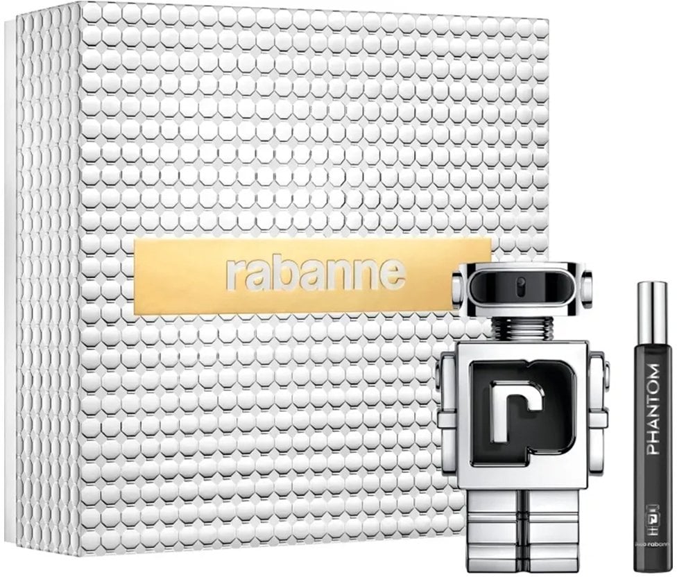 Set Paco Rabanne: Phantom, Eau De Toilette, For Men, 100 ml + Phantom, Eau De Toilette, For Men, 10 ml For Men