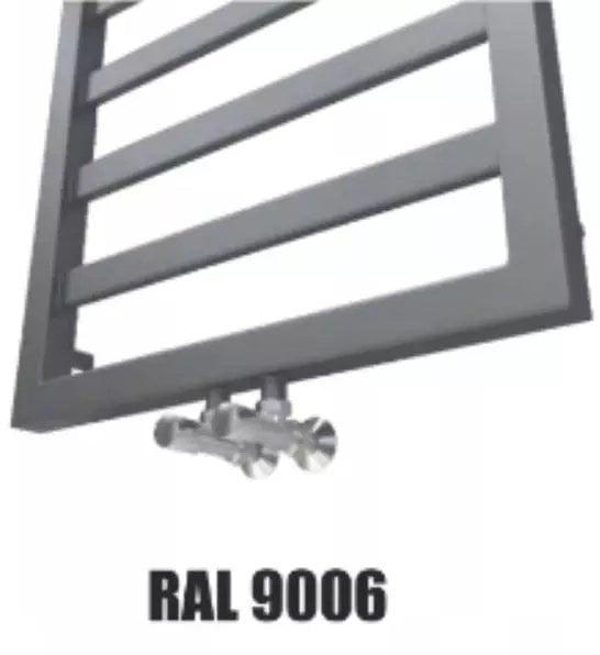 Grzejnik łazienkowy Hydroland GRZEJNIK ŁAZIENKOWY NATSUMI 980X530 RAL 9006 // GRŁ-G/N-980X530-RAL