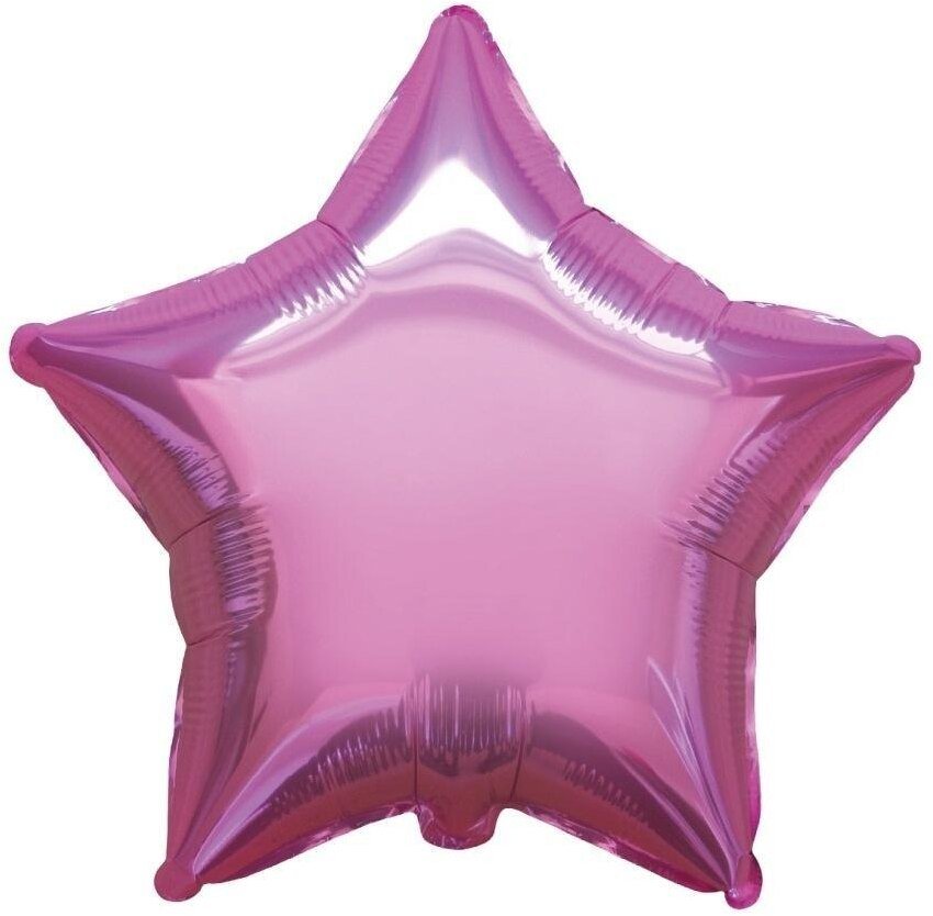 Balon foliowy 46cm Gwiazda różowa