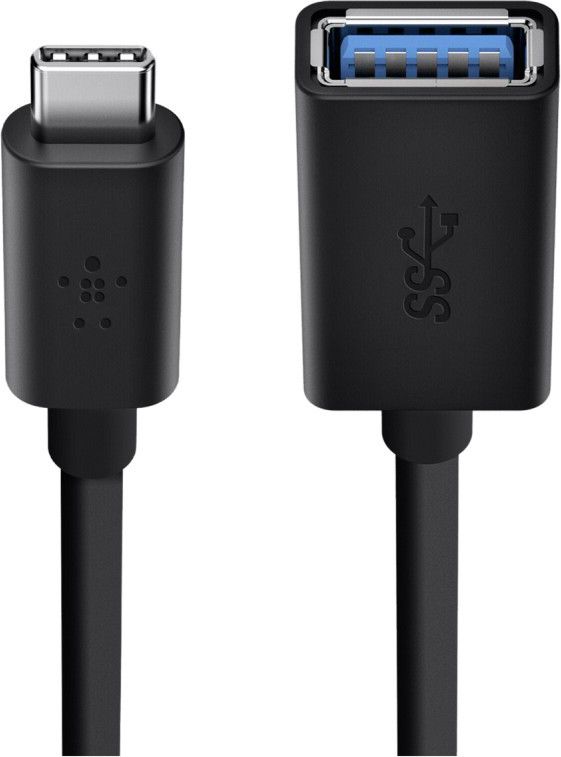 Kabel USB Belkin USB-A - USB-A 0.14 m Czarny (F2CU036BTBLK)