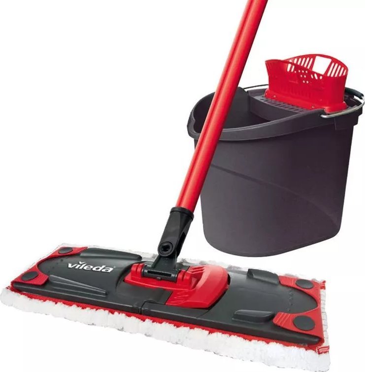 Mop Vileda Ultramax Box z wiadrem + płyn Ajax 1l