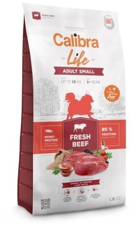 CALIBRA DOG life adult small fresh beef 1,5kg