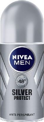 Nivea Dezodorant Antyperspirant SILVER PROTECT roll-on męski 50ml