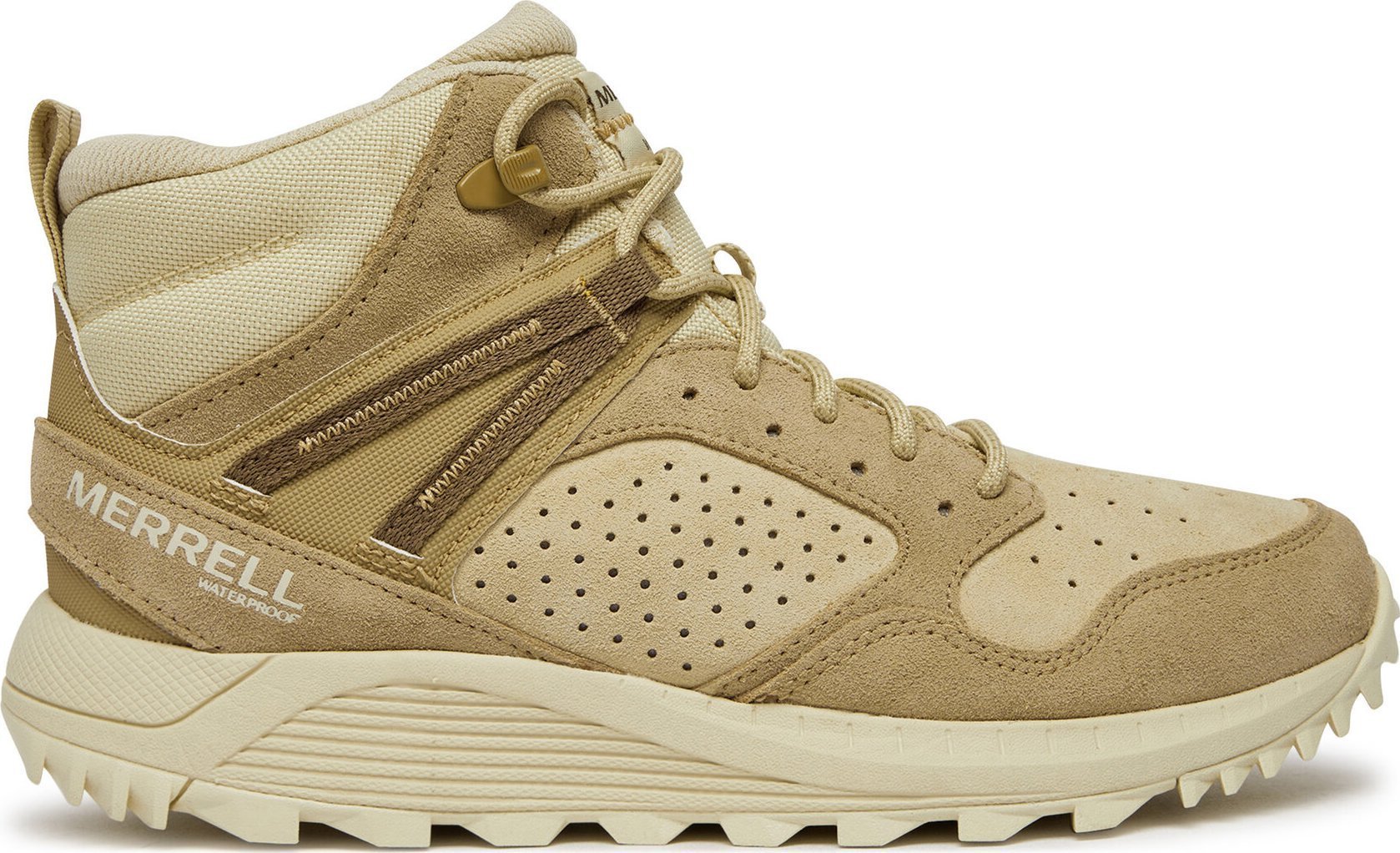 Buty trekkingowe damskie Merrell Merrell Wildwood Mid Leather WP J038298 Beżowe 40