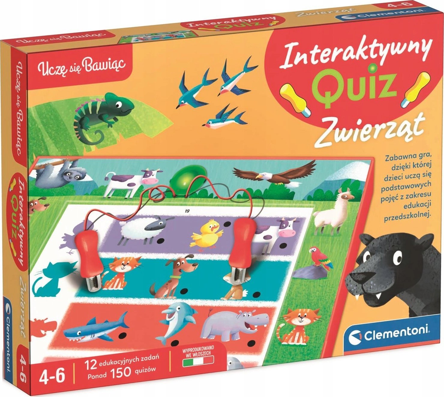 Clementoni Clementoni Interaktywny quiz Zwierzęta 50942