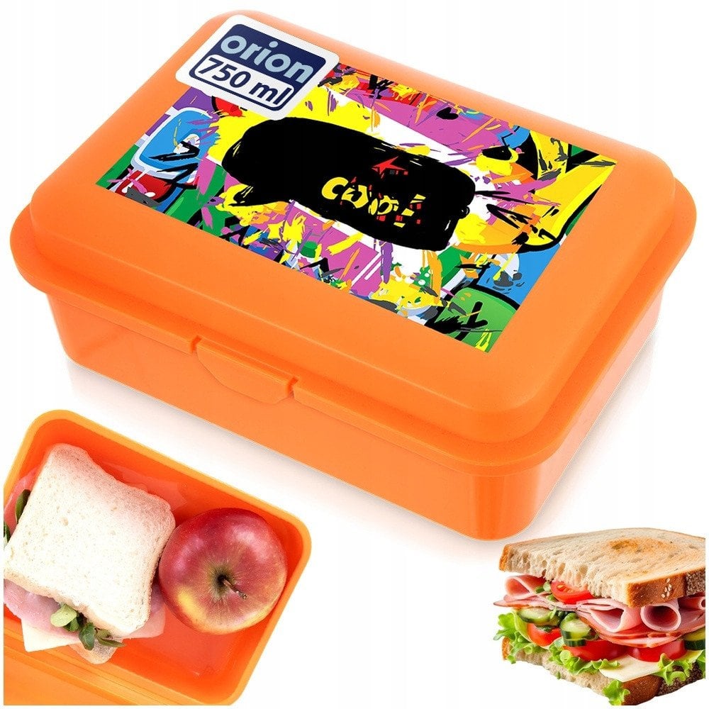 Pojemnik Lunchbox Śniadaniowy 750 ml ORION Zmywarka Mikrofala 18 x 13 cm