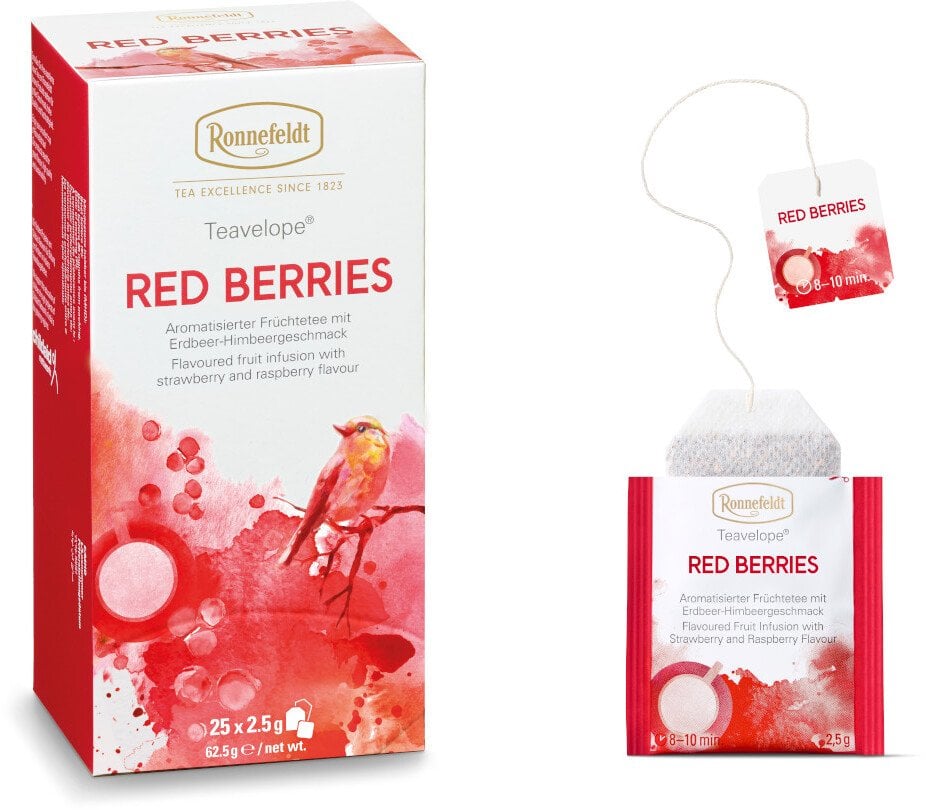 Ronnefeldt Owocowa herbata Teavelope Red Berries 25 saszetek